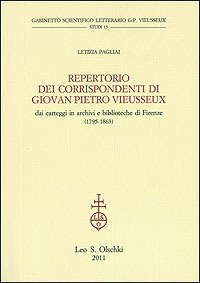 Repertorio dei corrispondenti di Giovan Pietro Vieusseux,. dai carteggi in … | Immagine Gallery 1