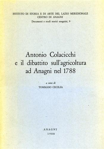 Antonio Colacicchi e il dibattito sull'agricoltura ad Anagni nel 1788.