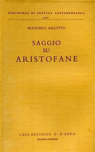 Saggio su Aristofane.