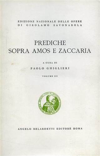 Prediche sopra Amos e Zaccaria.