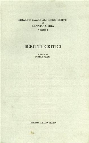 Scritti critici.