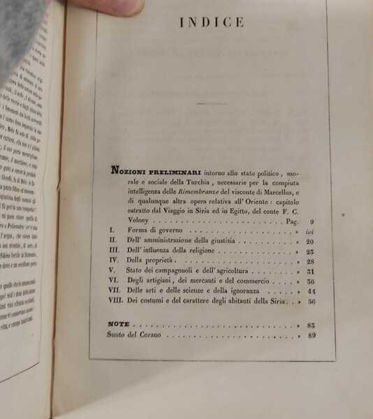 Rimembranze intorno all'Oriente. Contiene:--Nozioni preliminari intorno allo stato politico morale …