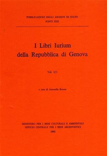 I Libri Iurium della Repubblica di Genova. I/1. Dall'indice: Fonti …