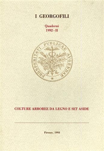 Colture arboree da legno e set aside.