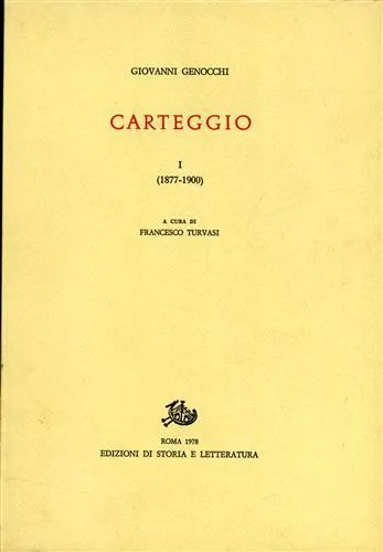 Carteggio. vol.I: 1877-1900. | Immagine Gallery 1