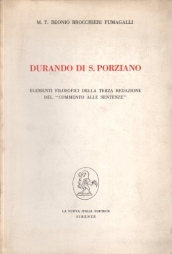 Durando di San Porziano. Elementi filosofici della terza redazione del …