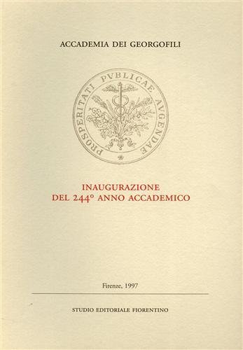 Inaugurazione del 244° Anno Accademico.