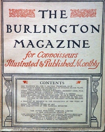 The Burlington Magazine. Lotto costituito da 375 numeri mensili dal …