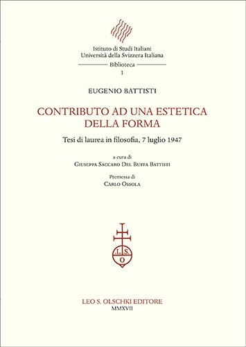Contributo ad una estetica della forma. Tesi di laurea in … | Immagine principale