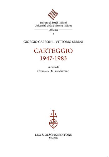 Carteggio 1947-1983. | Immagine principale