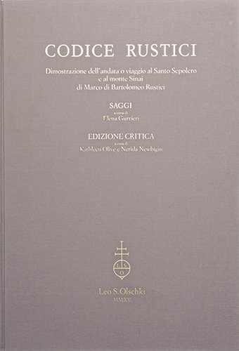 Codice Rustici. Volume II. Saggi ed Edizione critica. | Immagine principale