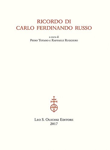 Ricordo di Carlo Ferdinando Russo.