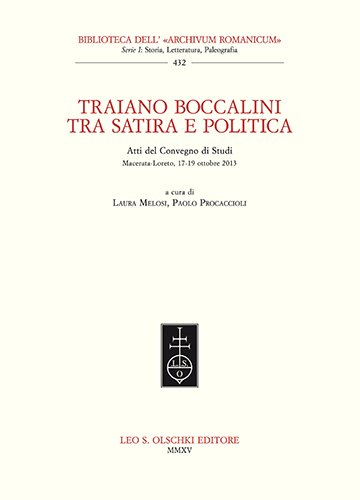 Traiano Boccalini tra satira e politica. Atti del Convegno di … | Immagine principale
