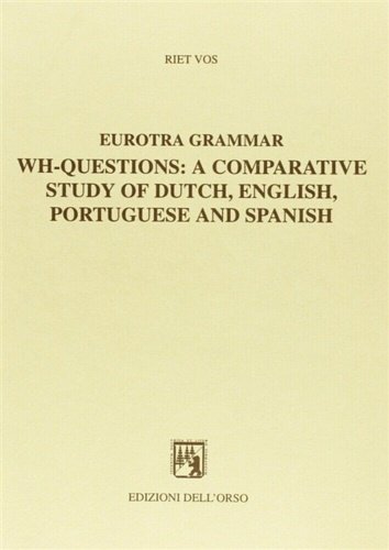 Eurotra grammar. Wh-questions: a comparative study of dutch, english, portuguese … | Immagine principale