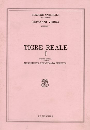 Tigre Reale. Vol.I.