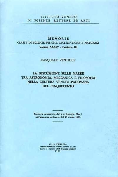La discussione sulle maree tra astronomia, meccanica e filosofia nella …