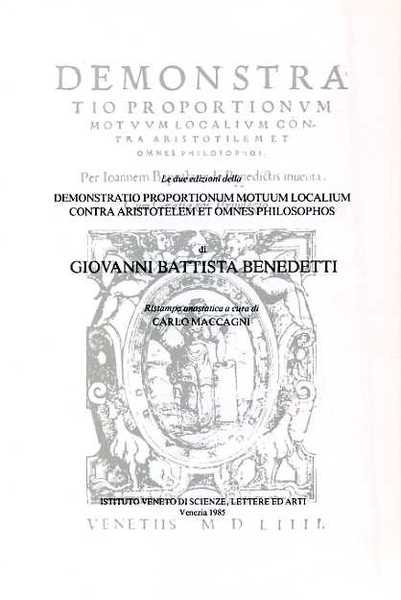 Demonstratio proportionum motuum localium contra aristotelem et omnes philosophos.