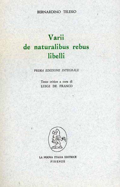 Varii de naturalibus rebus libelli.