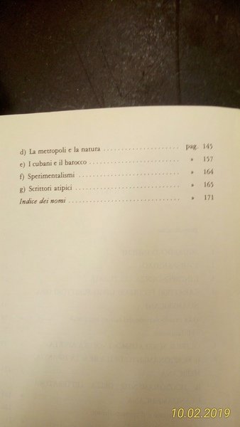 Panorama della letteratura ispanoamericana.