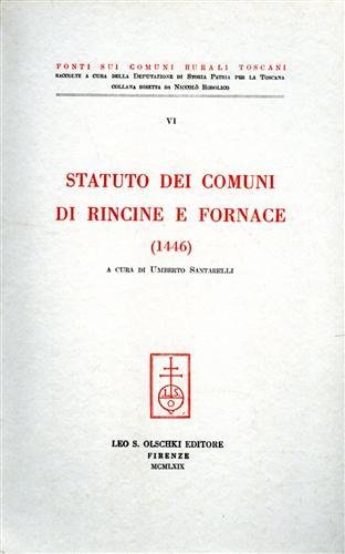 Statuto dei comuni di Rincine e Fornace 1446.