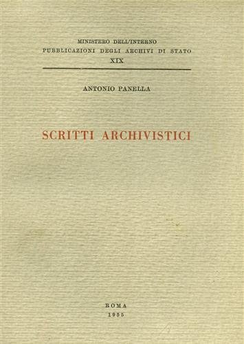 Scritti Archivistici.