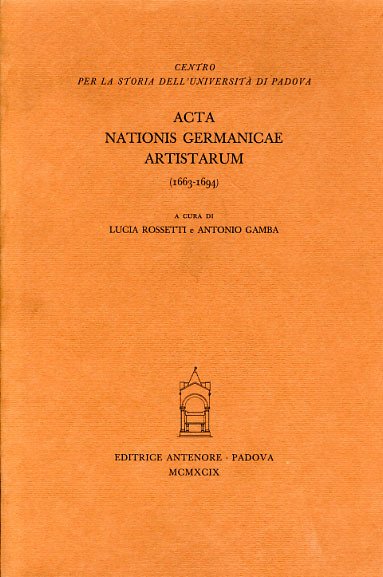 Acta Nationis Germanicae Artistarum (1663-1694).