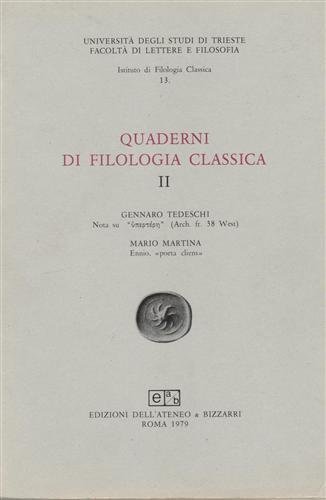 Quaderni di filologia classica.n.2.