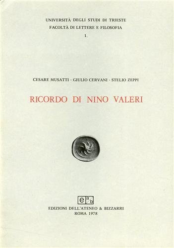 Ricordo di Nino Valeri.