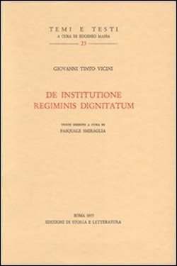 De Institutione regiminis dignitatum.