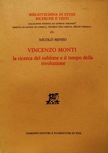 Vincenzo Monti. La ricerca del sublime e il tempo della …