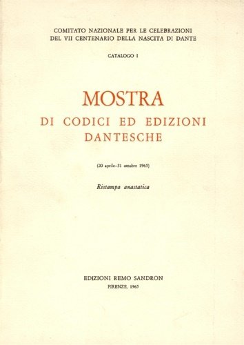 Codici ed edizioni dantesche.