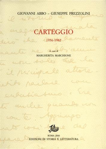 Carteggio 1956-1982.