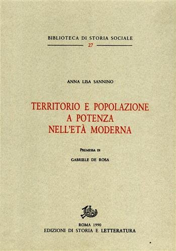 Territorio e popolazione a Potenza nell'età moderna.