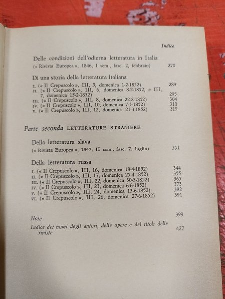 Saggi critici. Di una storia della letteratura italiana e altri …