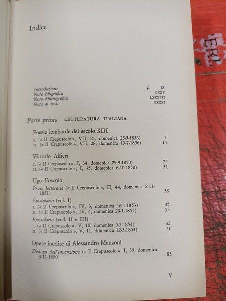 Saggi critici. Di una storia della letteratura italiana e altri …