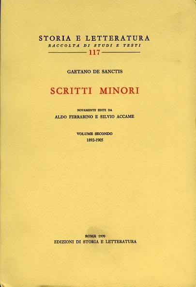 Scritti minori. Vol.II:1892-1905.