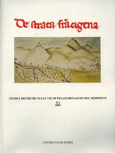 De Strata Francigena. Studi e Ricerche sulle vie di pellegrinaggio del Medioevo. Contributi di Pietro Dalena (Le vie di pellegrinaggio medievale nel Mezzogiorno italiano), di Renato Stopani (I pellegrinaggi in Casentino. Dalle peregrinationes maiores al pellegrinaggio locale), di Giorgina Pezza (Alle radici cristiane d'Europa: il ruolo dei pellegrinaggi. Alcune testimonianze nell'area padana), di Giovanni Lunardi (L'ospitalità e l'accoglienza monastica nel medioevo), di Giovanna Lazzi (In Irlanda: il retaggio dei peregrini irlandesi in Toscana), di Elena Prevedello (Il pelle