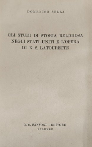 Gli Studi di Storia Religiosa negli Stati Uniti e l'opera …