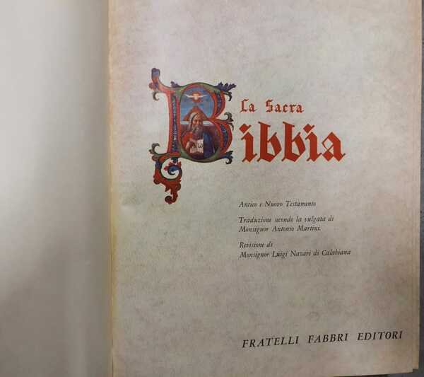 La Sacra Bibbia. Antico e Nuovo Testamento.