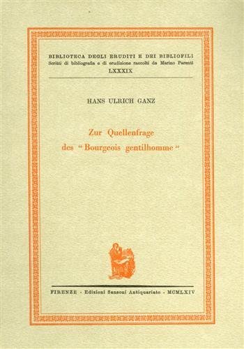 Zur Quellenfrage des "Bourgeois gentilhomme".