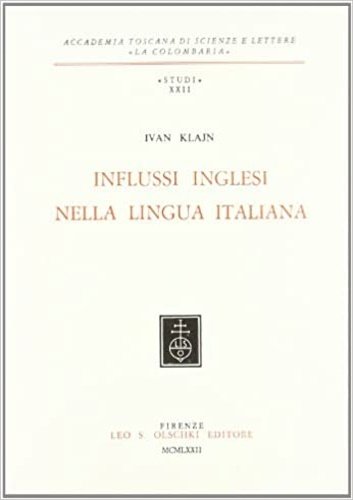 Influssi inglesi nella lingua italiana.