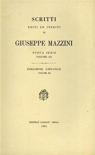 Scritti editi e inediti. Zibaldone giovanile. Vol.III.