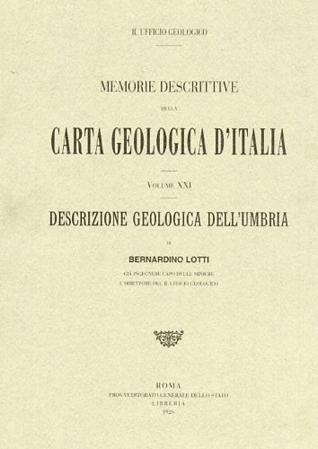 Descrizione geologica dell'Umbria.
