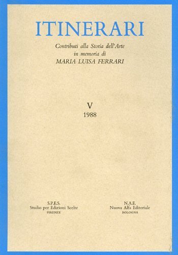 Itinerari. Vol.V,1988: Contributi alla Storia dell'Arte in memoria di Maria Luisa Ferrari. Dall'Indice: Patrizia Angiolini Martinelli: Gli Affreschi di San Vittore a Bologna. Rosalba D'Amico: Pietro di Giovanni dalle Tovaglie in San Domenico a Bologna. Emilio Negro: Bianco e Francesco di Bianco Ferrari. Appunti sulla pittura a Modena tra la fine del Quattro e gli inizi del Cinquecento. Marco Tanzi: Ipotesi per Paolo Antonio de Scazoli. Aspetti della pittura cremonese nel secondo Quattrocento.