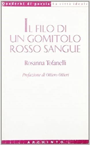 Il filo di un gomitolo rosso sangue.