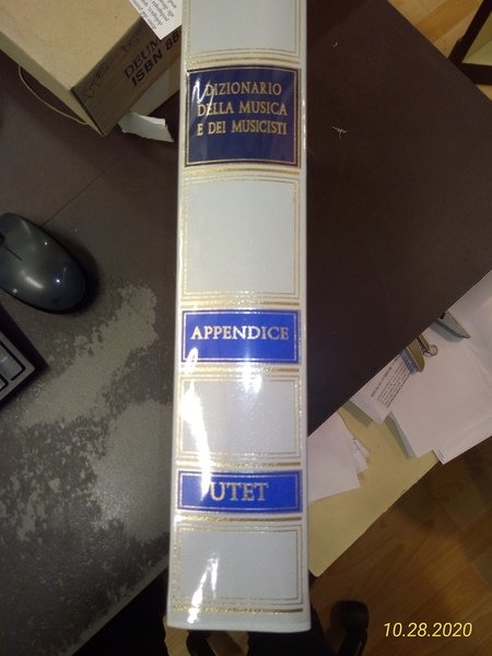 Dizionario enciclopedico universale della musica e dei musicisti. Appendice.