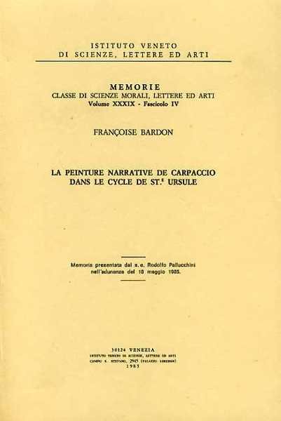 La peinture narrative de Carpaccio dans le cycle de St.e …