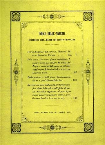 Memorie dell'I. R. Istituto Veneto di Scienze, Lettere ed Arti. …