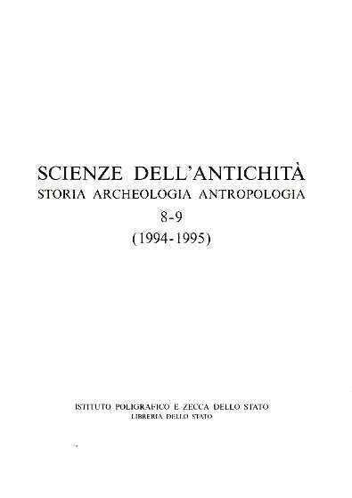 Scienze dell'Antichità. Storia Archeologia Antropologia. Vol.8-9.