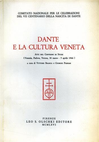 Dante e la cultura veneta. Comitato nazionale per le celebrazioni …